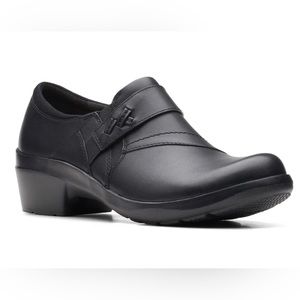 Clarks Women's Angie Pearl Cushioned Loafer Shoes Black #15260 Size 5.5, NEW